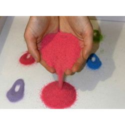 Кольоровий пісок для пісочної терапії та анімації 0,2–0,8 мм | Аксесуар до пісочних столів | РОЖЕВИЙ