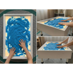 Кольоровий пісок для пісочної терапії та анімації 0,2–0,8 мм | Аксесуар до пісочних столів | МОРСЬКА ХВИЛЯ