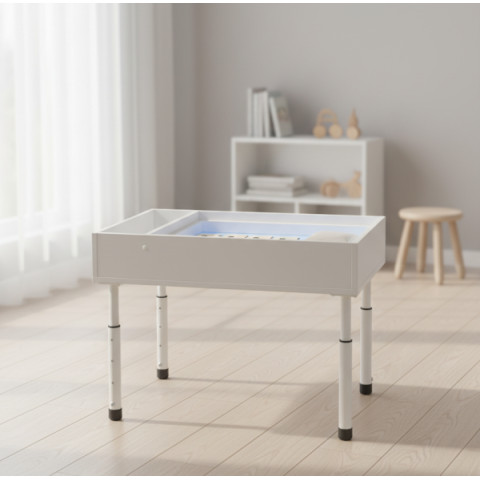 Світлова МАКСІ-пісочниця SANDYBOX 500х800х130,телескопічні ніжки 380-560, кришка,ігрове поле(двостороннє) арт: SB-860261979