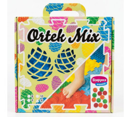 Массажный коврик «Ортек Мульти Микс» 6 элементов + 6 секторов 27x27 см, Ortek (13096)