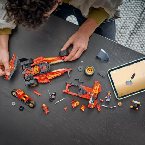Конструктор LEGO® NINJAGO® Перехватчик ниндзя X-1 — 15-летие, 691 деталь (71867)