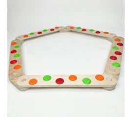 Балансировочная дорожка Ortek с массажными элементами и балансбордом  19x60.5 см, Ortek (13203)