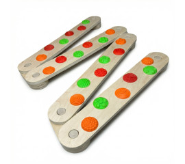 Балансировочная дорожка Ortek с массажными элементами и балансбордом  19x60.5 см, Ortek (13203)