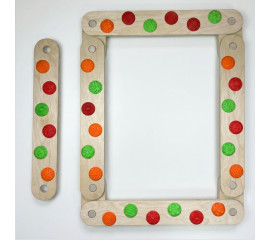 Балансировочная дорожка Ortek с массажными элементами и балансбордом  19x60.5 см, Ortek (13203)