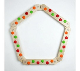 Балансировочная дорожка Ortek с массажными элементами и балансбордом  19x60.5 см, Ortek (13203)