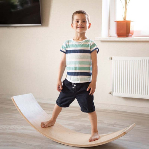 Деревянный балансборд - Рокерборд детский 30x83 см, HBC (13179)