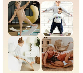 Деревянный балансборд - Рокерборд детский 30x83 см, HBC (13179)