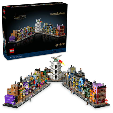 Конструктор LEGO Harry Potter Алея Діаґон Чаклунські крамниці 2750 деталей (76444) арт: 76444