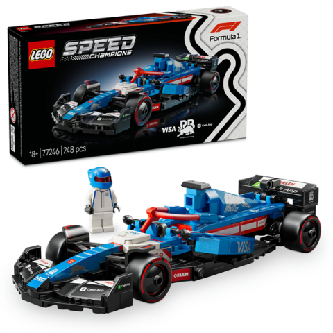 Конструктор LEGO Speed Champions Гоночный автомобиль F1 Visa Cash RB VCARB 01, 248 деталей (77246)