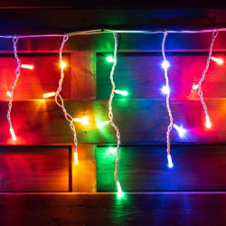 Електрогірлянда-штора LED вулична Yes! Fun, 80 ламп, IP 65, багатобарвна, білий провід (801169) арт: 801169-tp