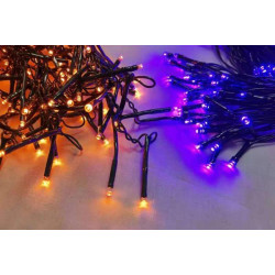Електрогірлянда Novogod‘ko, 100 LED, помаранч.+фіолетовий, 5м, 8 режимів (801178) арт: 801178-tp