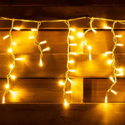 Електрогірлянда Novogod&lsquo;ko вулична Бахрома, 150 LED, IP65, бел.тепл., білий провід, 5,5м, (801193)