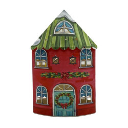 Декор новогодний Yes! Fun Домик-светильник 21см картон LED (801214)