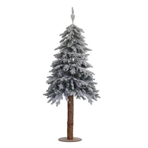 Елка искуственная Yes! Fun h-1,80 м Лигурия литая на деревянном стволе, заснеженная (904273)