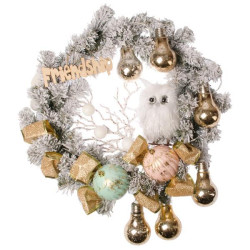 Венок Yes! Fun с декором "Совенок" d-35 см (904392)