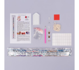 Алмазная мозаика SANTI Девушка в цветах 30*40см на подрамнике (954297)