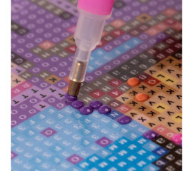 Алмазная мозаика SANTI Девушка в цветах 30*40см на подрамнике (954297)