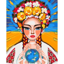 Картина за номерами SANTI Майнкрафт. Стів та Гаст 25х25 см LED підсвітка (954393) арт: 954393-tp