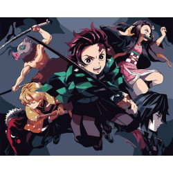 Картина за номерами SANTI Клинок що знищує демонів Герої 40х50 см (954416) арт: 954416-tp