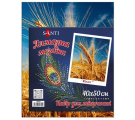 Алмазна мозаїка SANTI Вільна Українка, 40*50см на підрамнику (954446) арт: 954446-tp