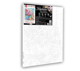 Картина за номерами Пейзаж. Квітучий Париж, 40х50 см, термопакет, SANTI (954489-tp)