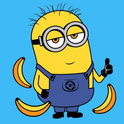 Картина по номерам Супергерои. Minion, 25х25 см, термопакет, SANTI (954594-tp)