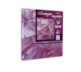 Алмазна мозаїка SANTI Рожева півонія 40*40см на підрамнику ©artalekhina (954704) арт: 954704-tp