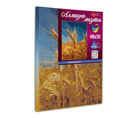 Алмазна мозаїка SANTI Золотий колос 40*50см на підрамнику (954705) арт: 954705-tp