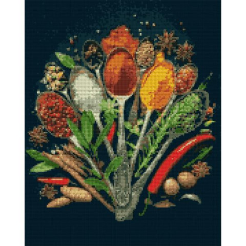 Алмазная мозаика SANTI Вкус специй 40*50см на подрамнике (954718)