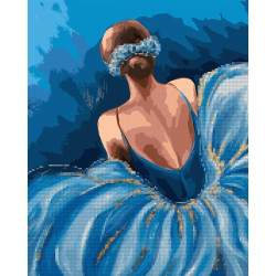 Картина за номерами з алмазною мозаїкою SANTI Чарівна балерина, 40*50 см. (954876)