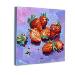 Картина за номерами з алмазною мозаїкою SANTI Стигла полуниця, 40*40см (954961) арт: 954961-tp