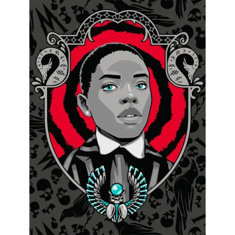 Картина за номерами Абстракція. Фантазійний ліс, з неоновими фарбами, 40х50см, в термопакеті, SANTI (955045-tp)