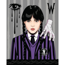 Картина за номерами Абстракція. Дональд в золоті, 40х40см, в термопакеті, SANTI (955053-tp)