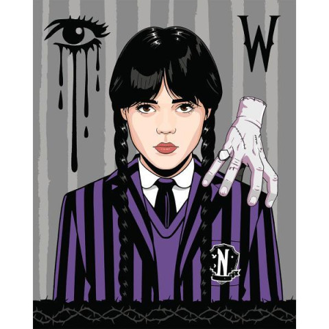 Картина по номерам Абстракция. Дональд в золоте, 40х40см, в термопакете, SANTI (955053-tp)