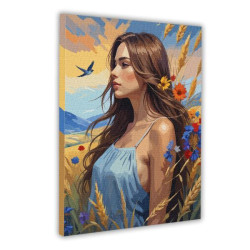 Картина по номерам Люди. Взгляд в будущее, 40х50см, в термопакете, SANTI (955059-tp)