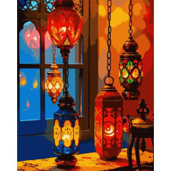 Картина за номерами Абстракція. LED6, LED підсвітка, 40х50см, в термопакеті, SANTI (955087-tp)