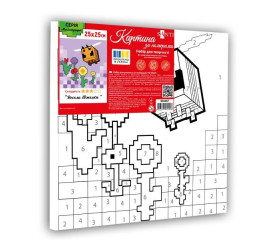 Картина за номерами SANTI Майнкрафт Весела бджілка 25х25см (955467) арт: 955467-tp