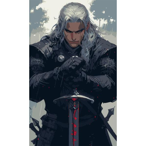 Картина по номерам SANTI Ведьмак 30х50 см (955546)