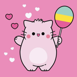 Картина за номерами SANTI Pembe the Cat. Balloon 25х25 см (955564)