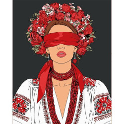 Картина за номерами SANTI "Українська муза", 40*50см (955752) арт: 955752-tp