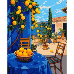 Картина за номерами SANTI Лимонний дворик 40х50 см (955754) арт: 955754-tp