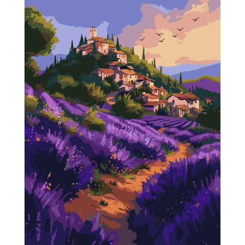 Картина по номерам SANTI Лаванда Прованса 40х50 см (955755)