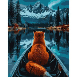Картина за номерами SANTI Лисиця та гори 40х50 см (955756) арт: 955756-tp