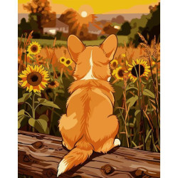 Картина за номерами SANTI "Цуценя корги", 40*50см (955761) арт: 955761-tp