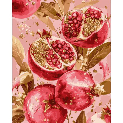 Картина по номерам SANTI Золотой гранат 40х50 см (955764)