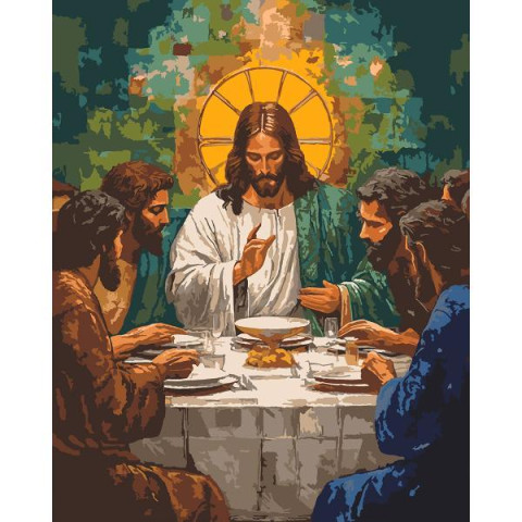 Картина по номерам SANTI Святая вечеря 40х50 см (955773)