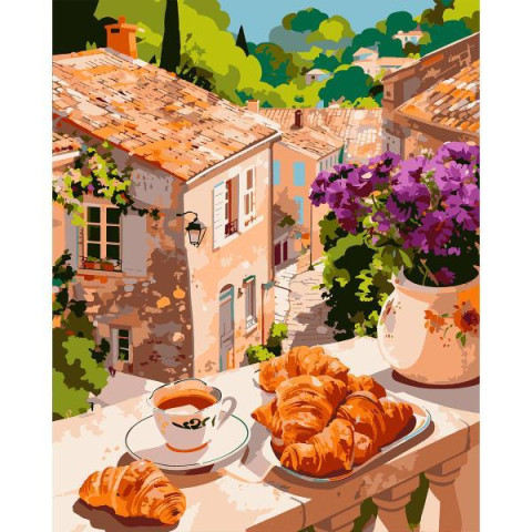 Картина за номерами SANTI Французький сніданок 40х50 см (955778) арт: 955778-tp