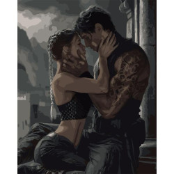 Картина за номерами SANTI 4 крило Пов‘язані вогнем 40х50 см (955779) арт: 955779-tp