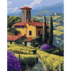 Алмазная мозаика SANTI Тоскана 40х50 см на подрамнике (956043)
