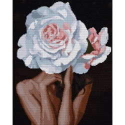 Алмазная мозаика SANTI Девушка роза 40х50 см на подрамнике (956051)